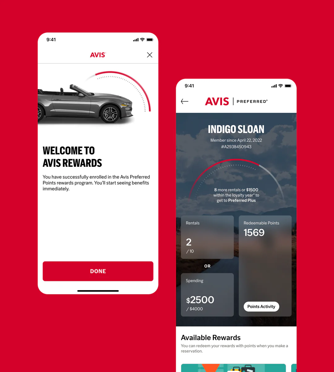 Avis — product + motion