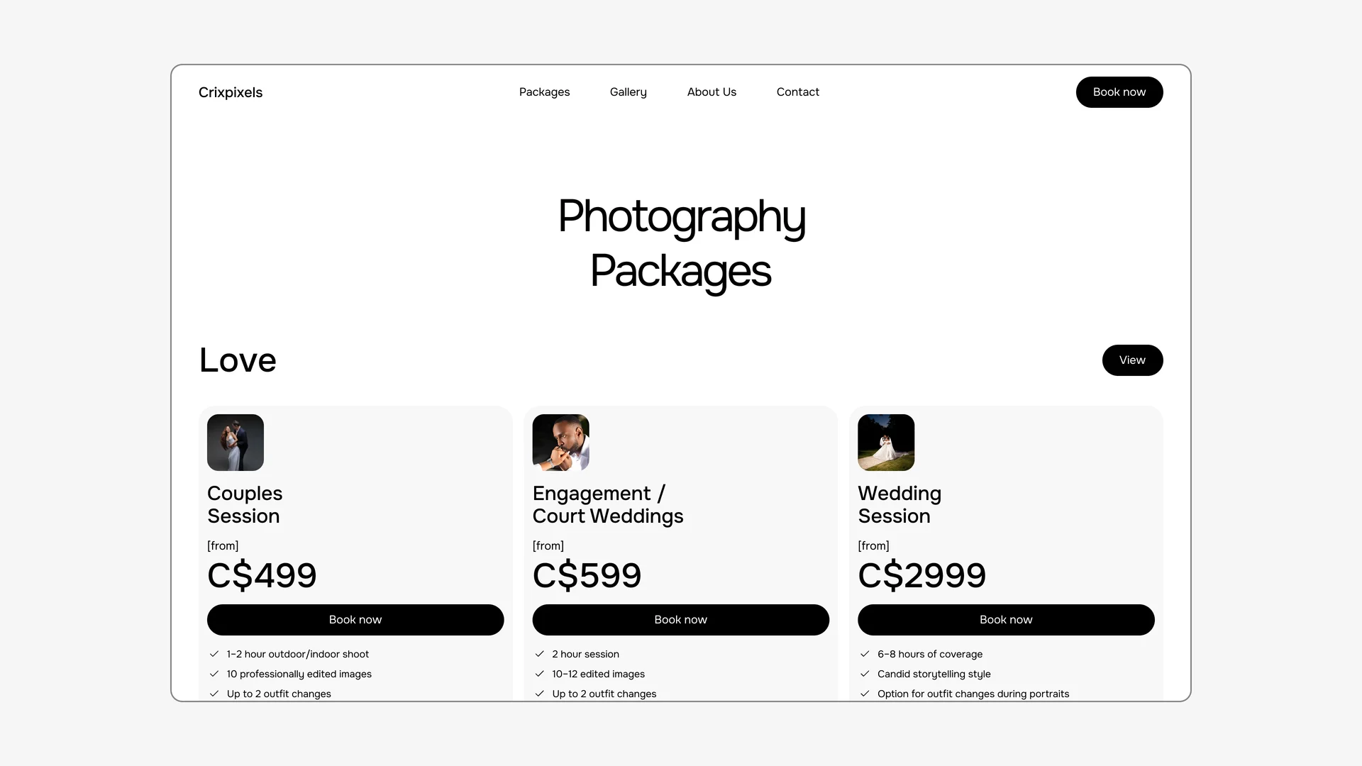 Crixpixels — website + dev